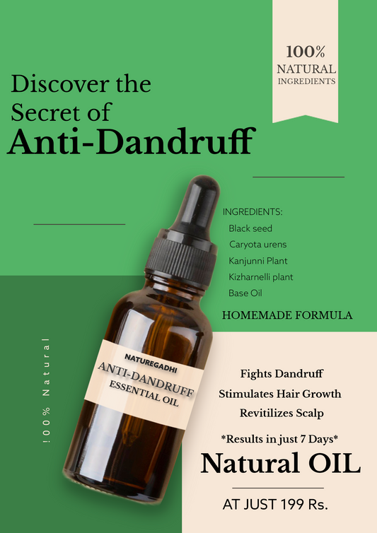 ANTI-DANDRUFF OIL | 100% Natural Oil | Homemade Formula